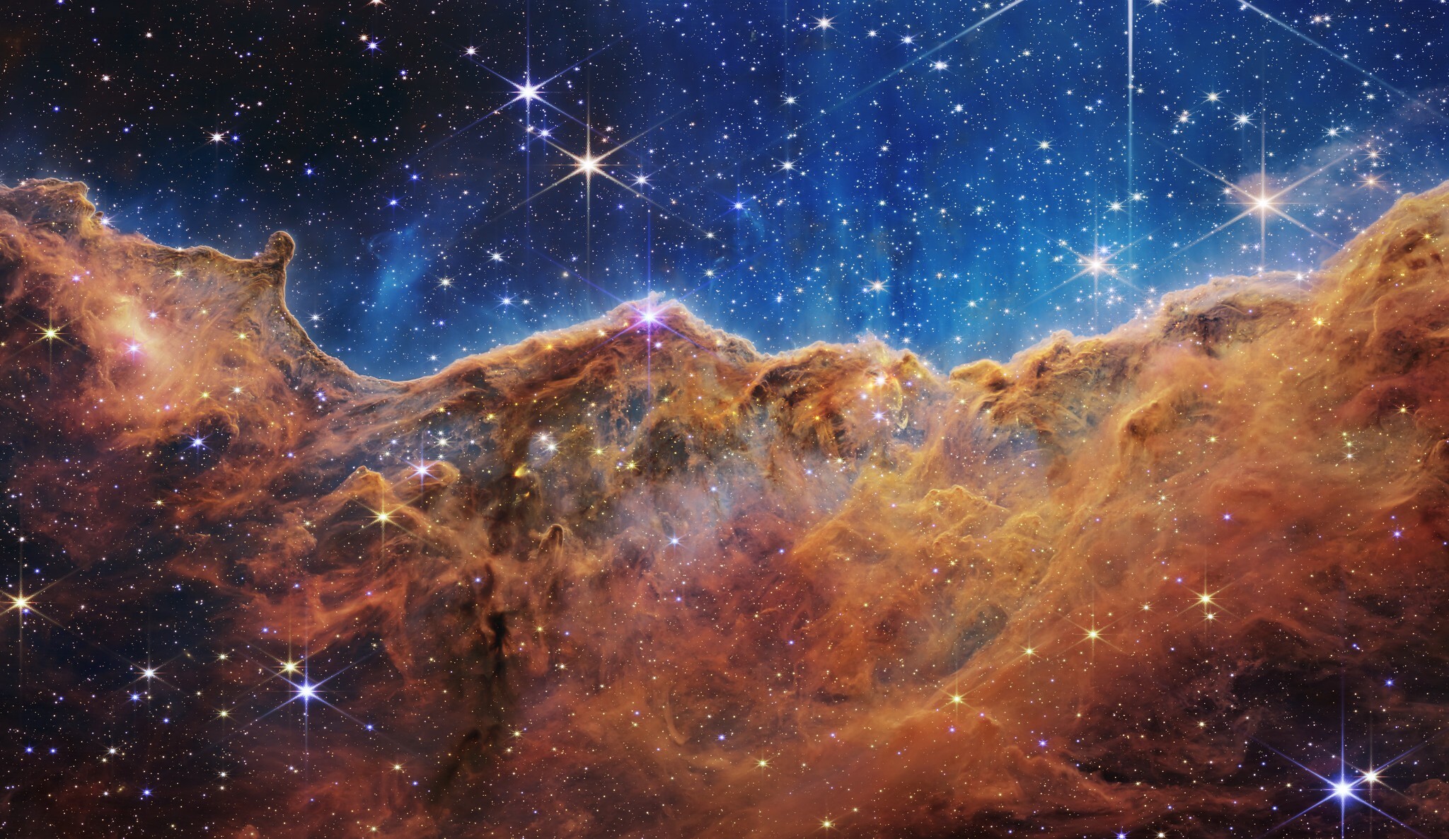 James Webb Telescope image of the Carina Nebula
